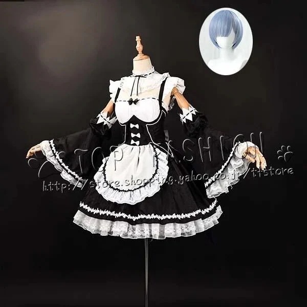 迅速な出荷ゼロから始める異世界生活 風 レム Rem コスプレ衣装 ウィッグ cosplay コスチューム ハロウィン クリスマス