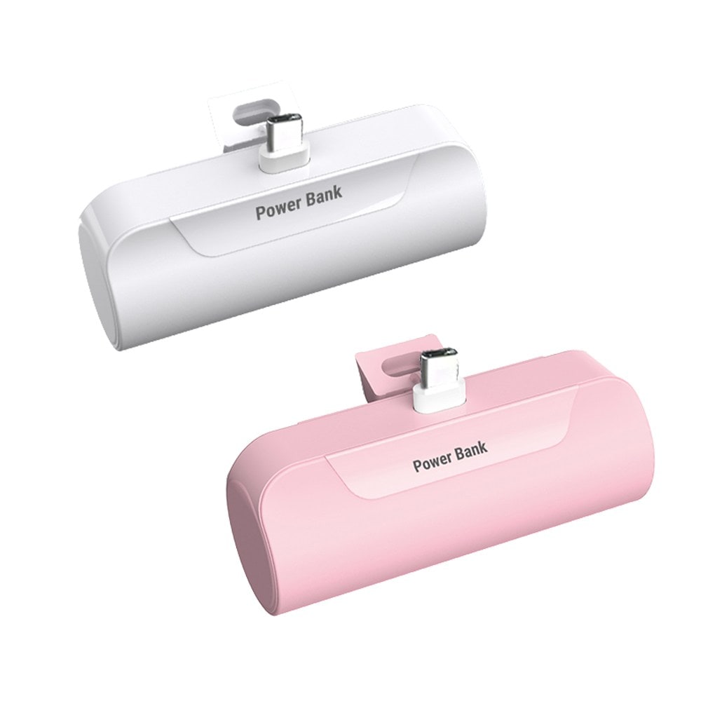 DZEROQ一体型ミニ5000mAh補助バッテリー2個入り