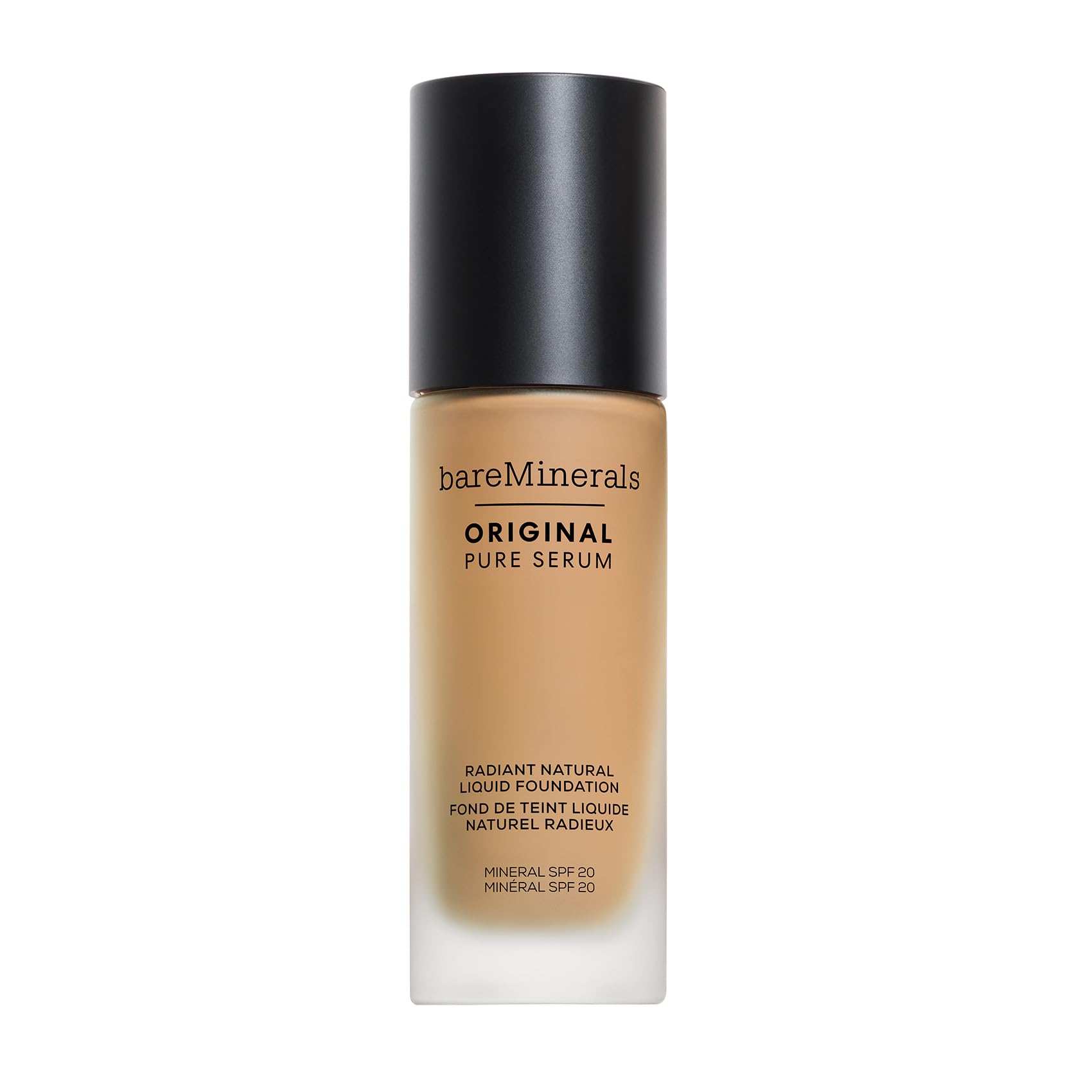 bareMinerals ベアミネラルオリジナル ピュア セラム リキッド ファンデーション(SPF20・PA++) ライト ウォーム 2.5 中間的な明るさのオークル系 30mL 美容液リキッドファ