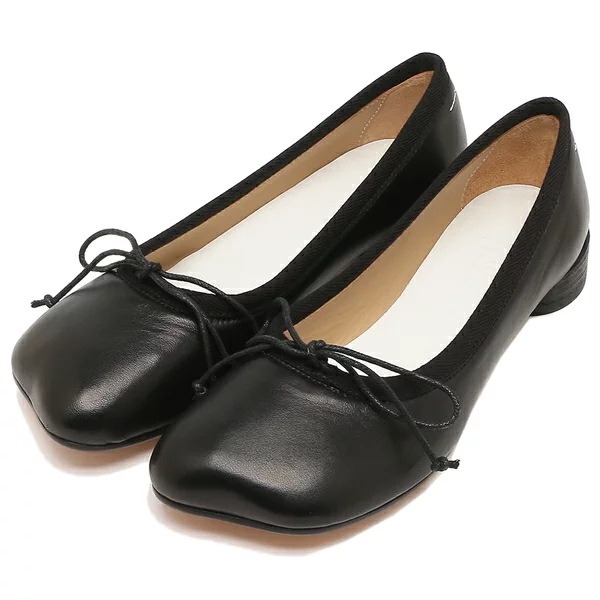 メゾンマルジェラ バレエシューズ フラットシューズ アナトミックバレリーナ ブラック レディース MM6 Maison Margiela S59WZ0096 P3628 T8013