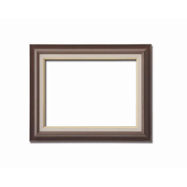 ( 油額 ) 油絵額 キャンバス額 木製油絵額 茶色油絵額 F10号 530×455mm ブラウン 額 額縁 フレーム