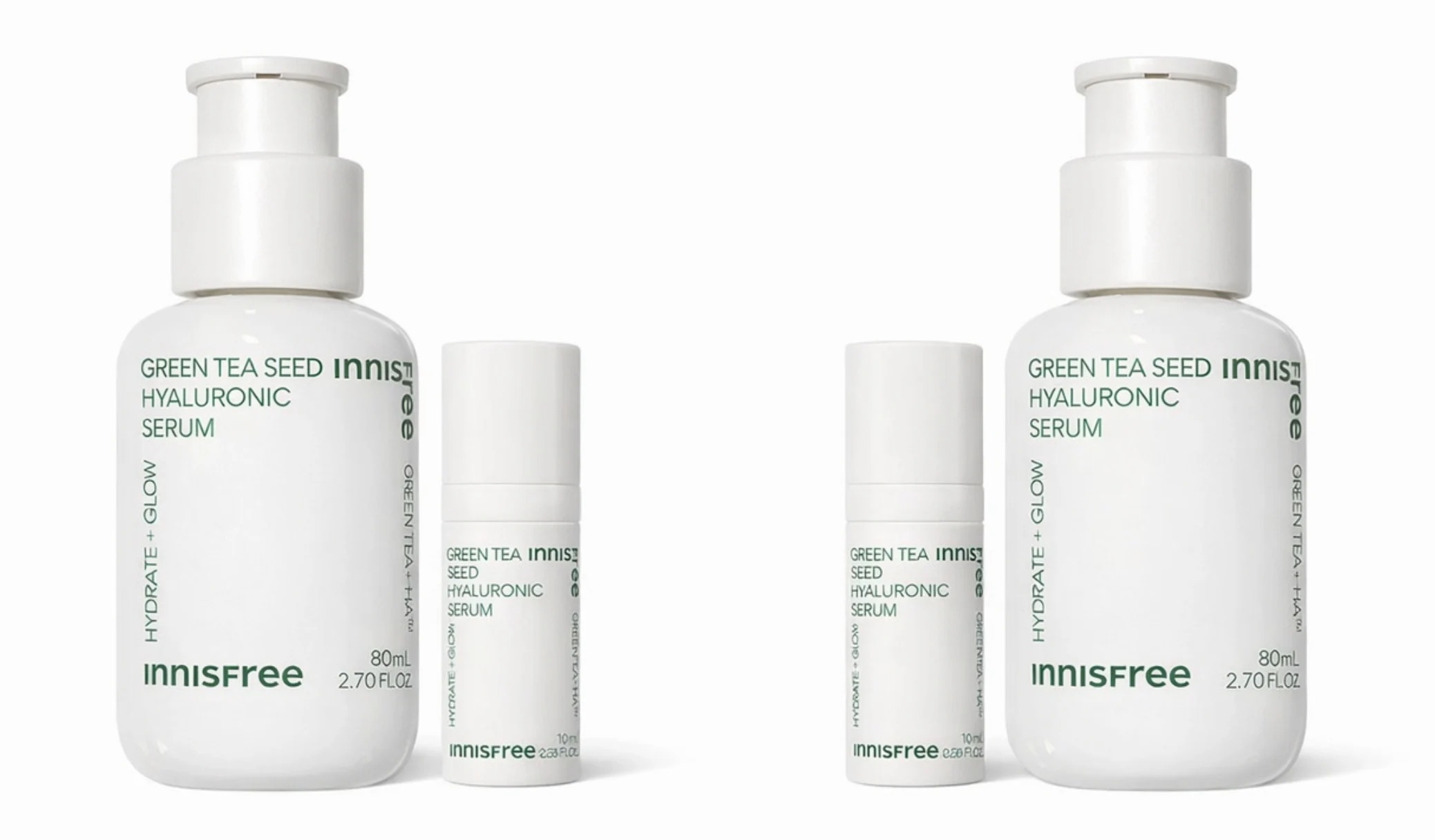 グリーンティー シード ヒアルロン酸 セラム セット 80ml＋10ml 2セット 美容液 保湿 スキンケア