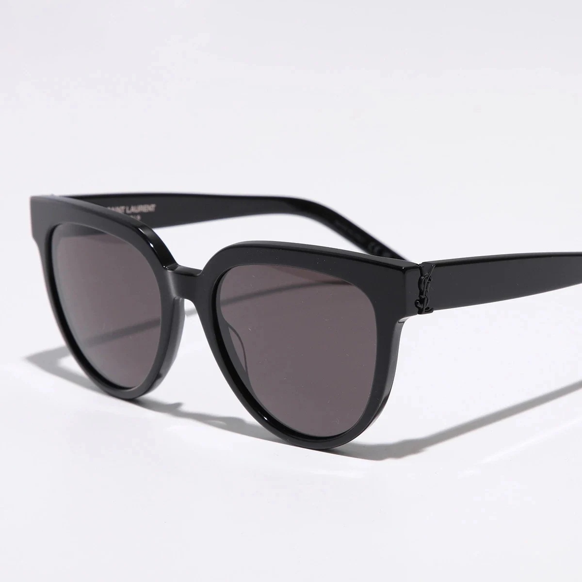 SAINT LAURENT サンローラン サングラス SL M28 SL M28/F レディース ボストン型 セルフレーム フルリム カサンドラ メタルロゴ アイウェア 001