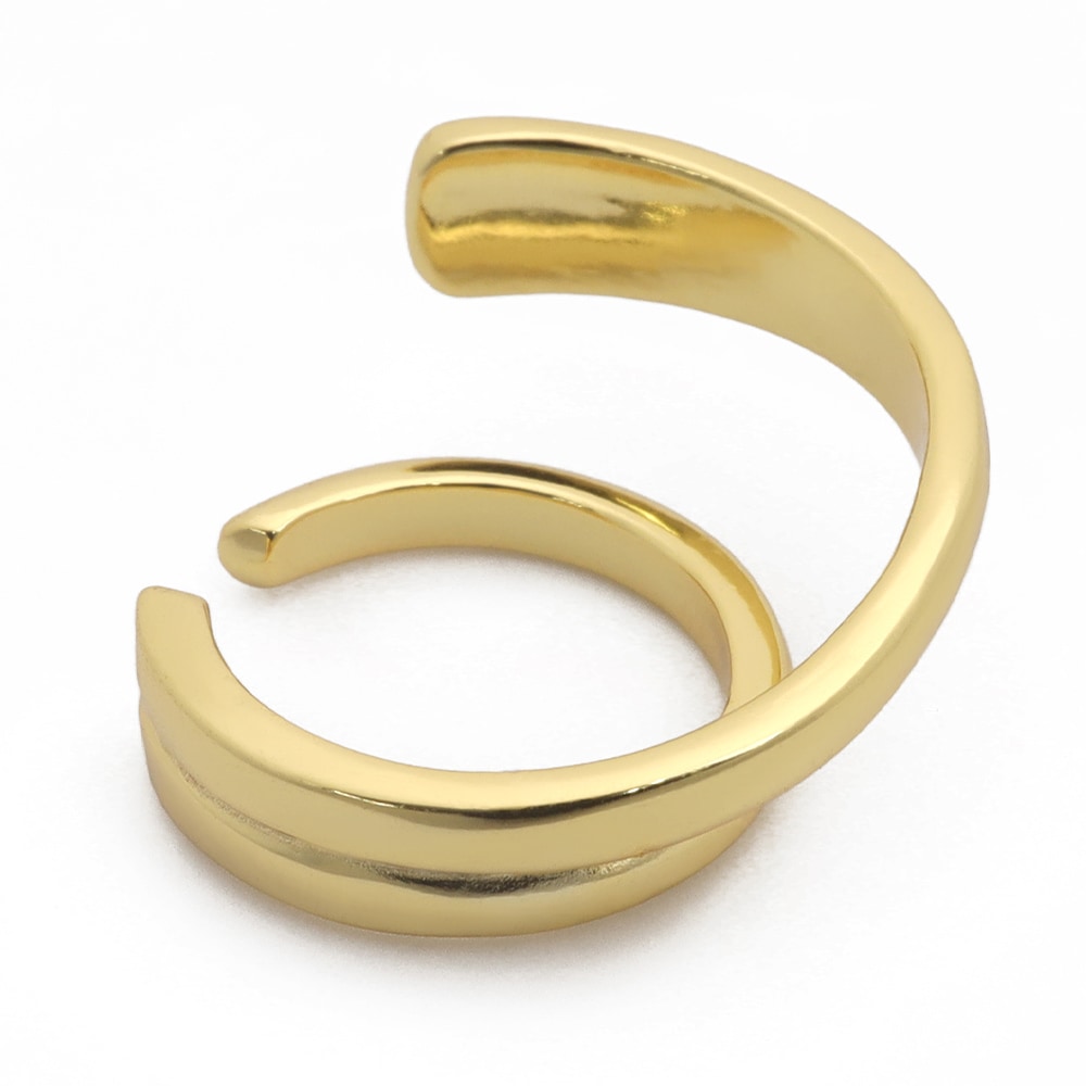 925 イヤーカフ 2連 ダブルライン [cec043]