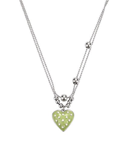 NFF dot heart necklace olive ドットハートネックレス オリーブ 韓国アクセサリー 正規品 ネックレス