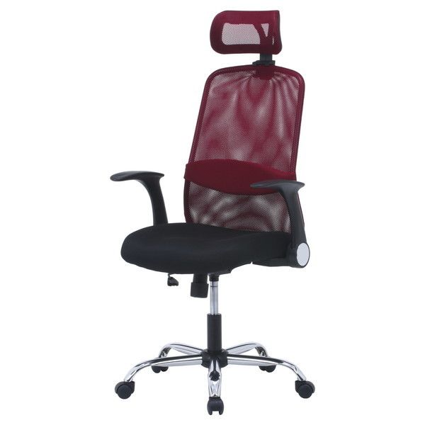 不二貿易 35427 ヘッド付アームアップチェア ARP-01 RD レッド メーカー直送