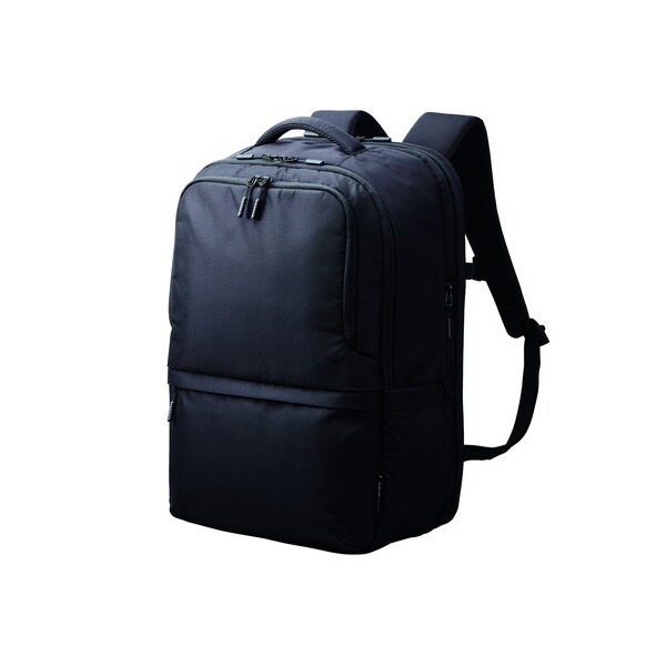 BM-BPEPBK リュック 大容量 気室拡張機能 27L(拡張時31L) 撥水加工 15.6インチ 収納可 ビジネスバッグ ブラック メーカー直送