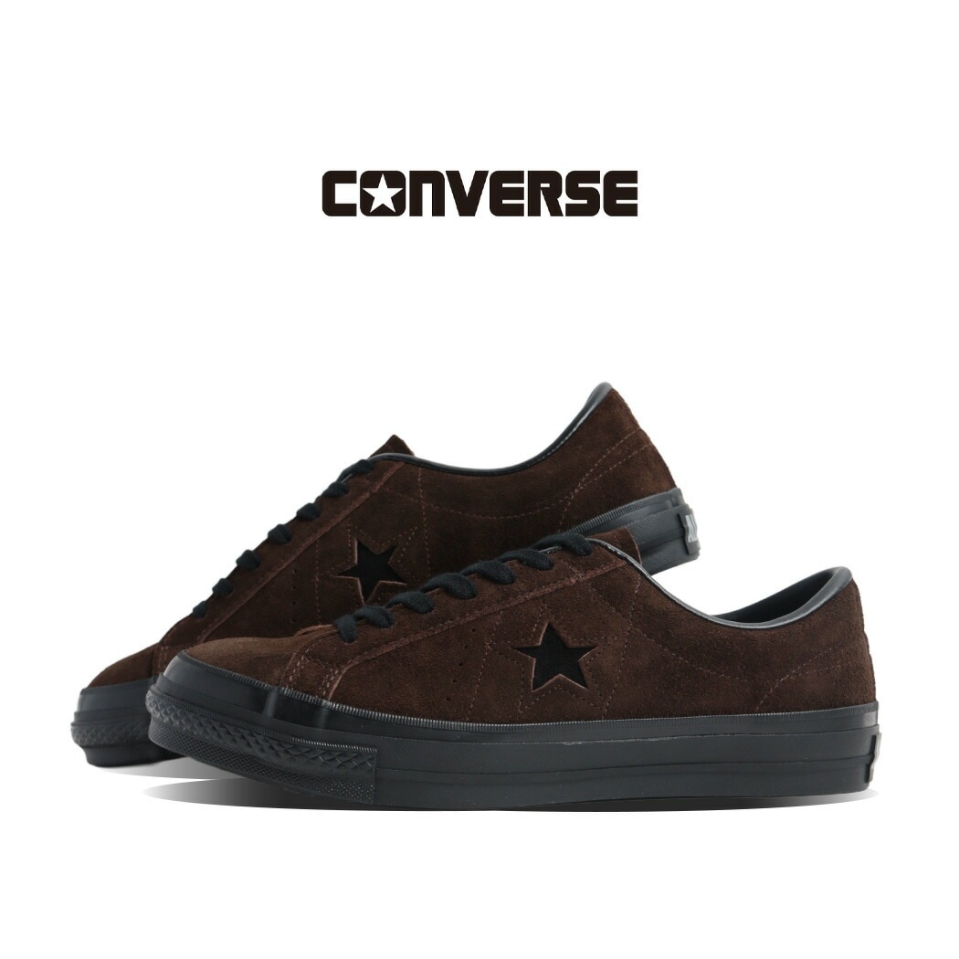 CONVERSE コンバース ワンスターＪスエード スニーカー ONE STAR J MADE IN JAPAN 日本製 SUEDE BROWN/BLACK ( ブラウン 茶色 スエード レザー メン