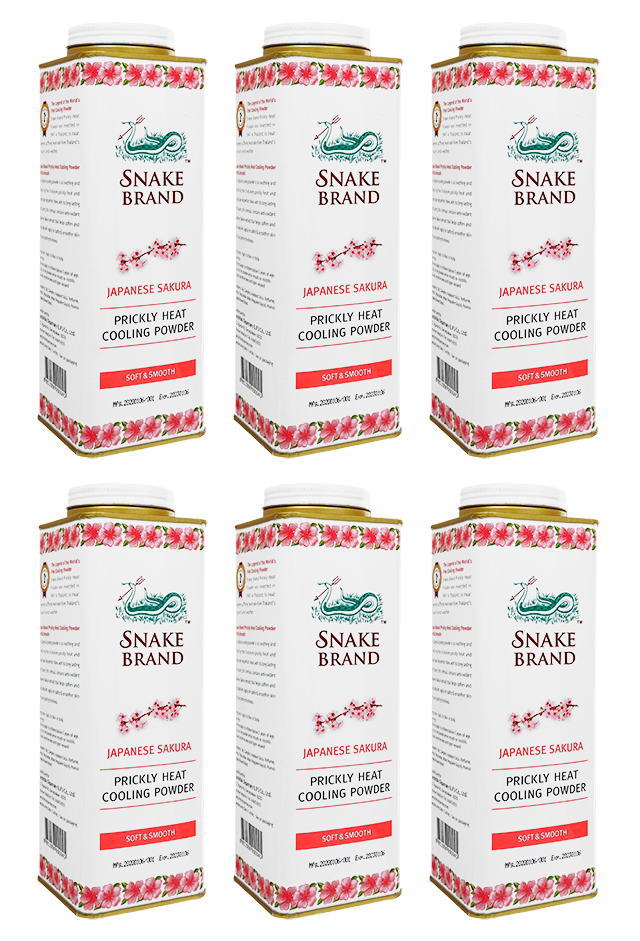 （スネークブランド）プリックリーヒート・クーリングパウダー(ソフト&スムース)280g[ヤマト便] ×6本