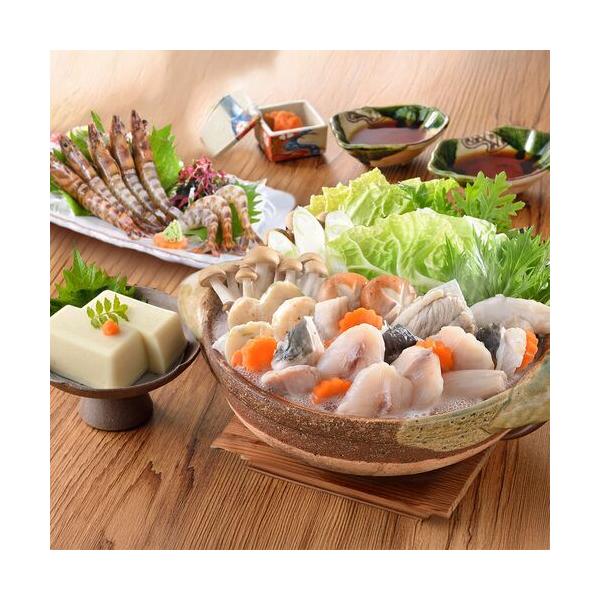 「関とら本店」 ふくちり鍋と車海老刺身の福満喫セット （ふぐちり360g車海老200gふぐ白子豆腐130gふぐつみれ100g） / ふく ふぐ フグ てっちり