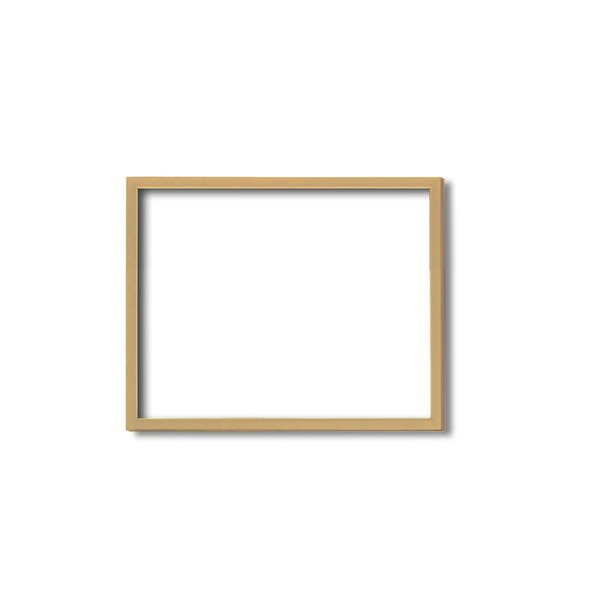 木製額色あせを防ぐUVカットアクリル デッサン額 太子サイズ（379288mm）木地 壁掛けひも付き 化粧箱入り