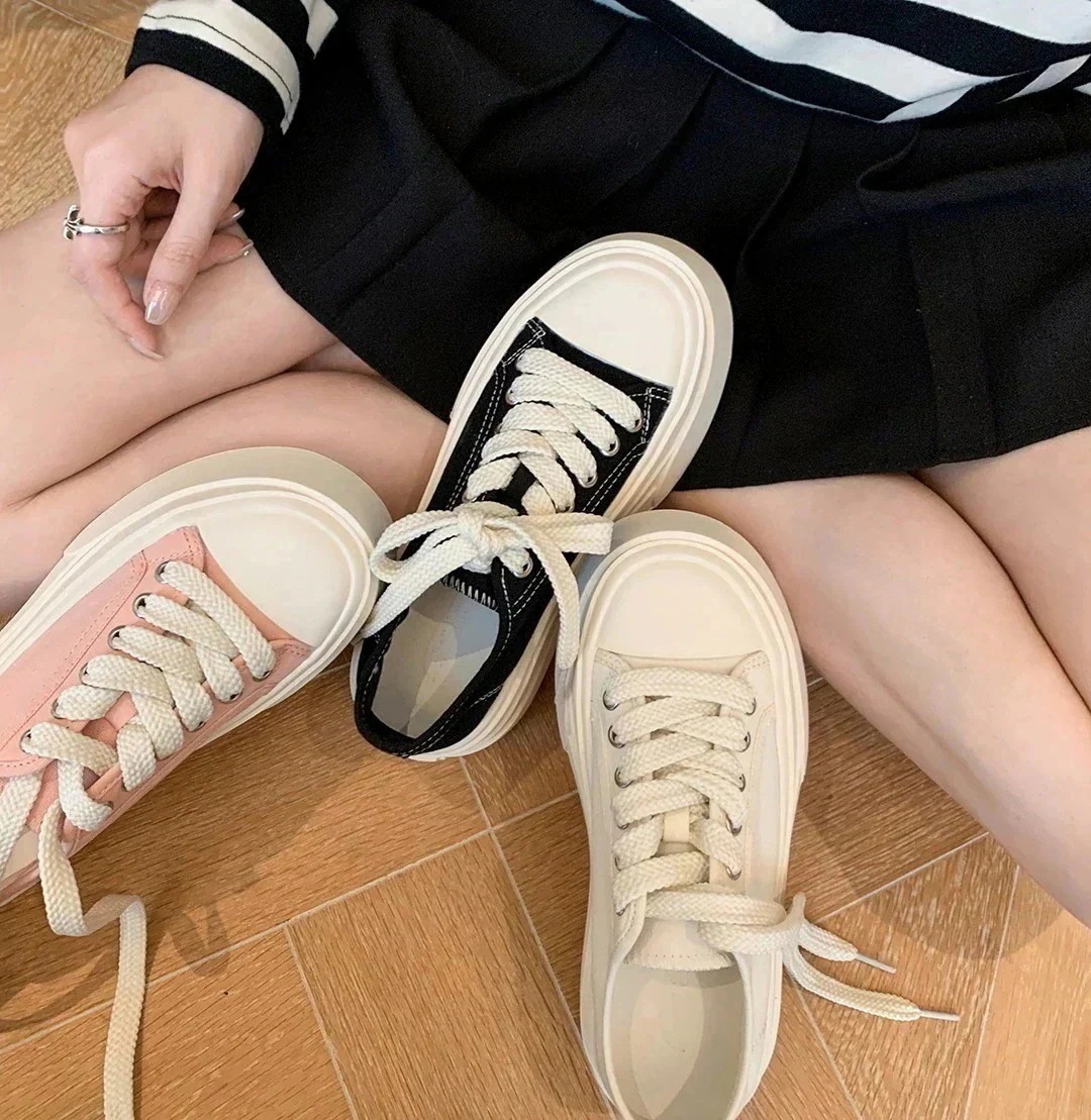 厚底スニーカー レディース人気美脚疲れない軽量靴スニーカー レディースフラットシューズカジュアル韓国厚底スニーカー24 厚底シューズ
