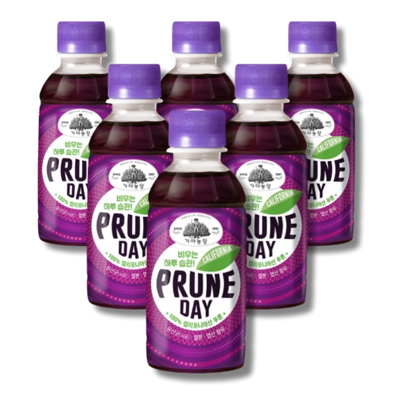 [6本セット]ウンジン食品 カヤ農場 カリフォルニア プルーンデー 200mL 6個