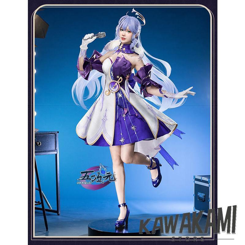 Catwushop　崩壊スターレイル コスプレ　崩スタ　ロビン　衣装　ウィッグ　靴　肩かけ　追加可能