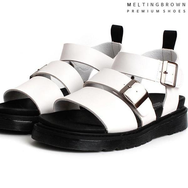 男女水遊びサンダル レザーサンダル 男女カジュアルレザーサンダル SS51