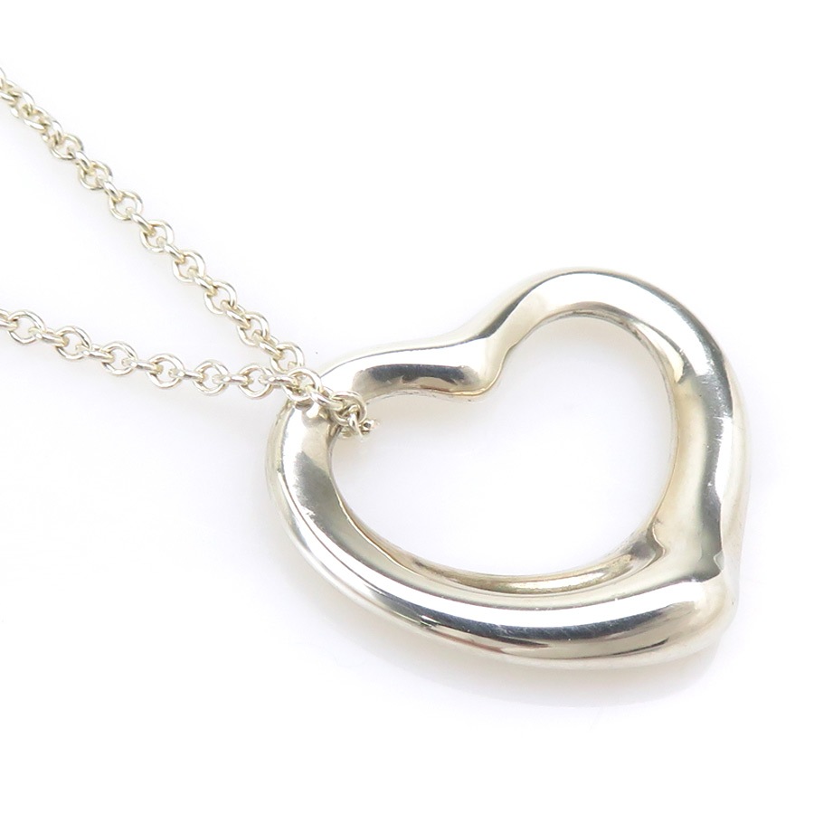 ティファニー TIFFANY&Co. ネックレス オープンハート シルバー925 シルバー レディース r10625a