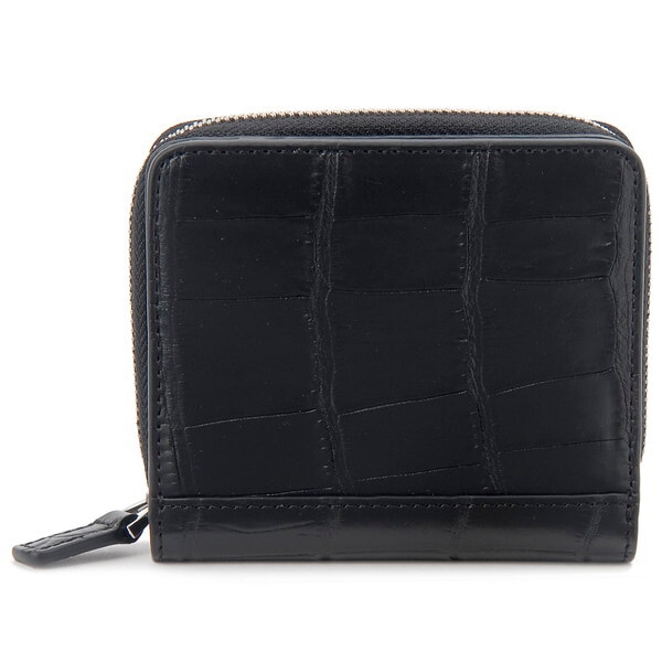 ロダニア マットクロコダイル 折財布 RDOC275BK ブラック