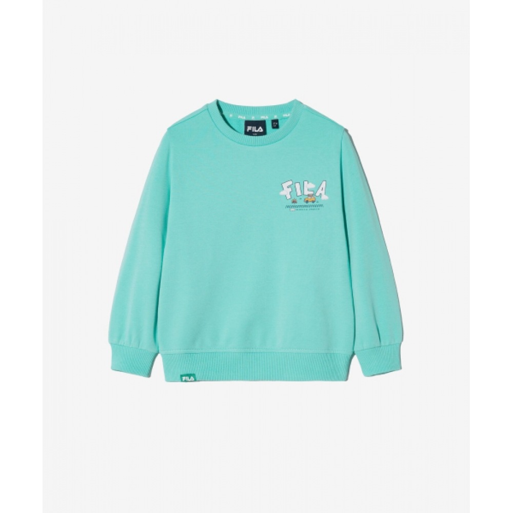 フィラキッズトラベルクラブキャンピンググラフィックスウェットシャツ (FK2POH1401XMIT)