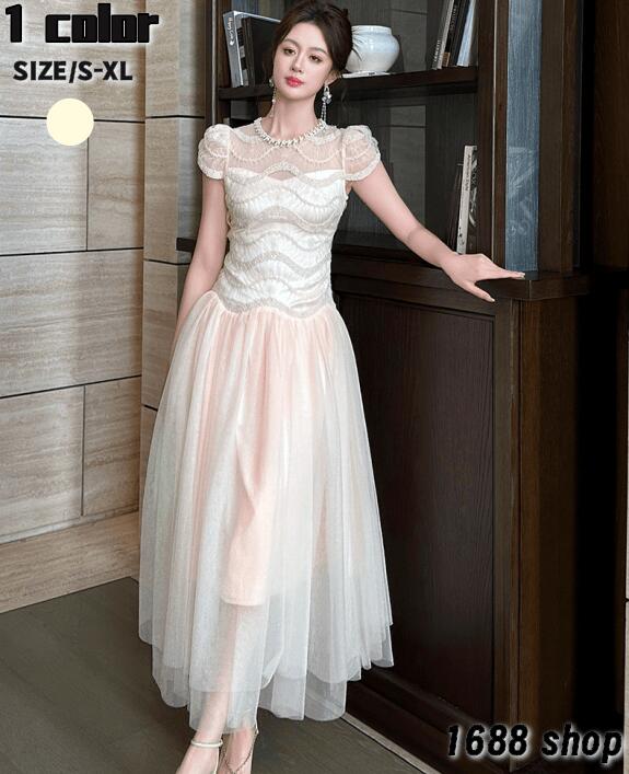 底値価格2025　フレアワンピース ロングワンピース　半袖　姫系ワンピース　シフォン　ワンピース Aライン ミニ ひざ丈 ミドル丈 エレガント　アシンメトリー 花柄 パーティドレス お嬢様 セクシー