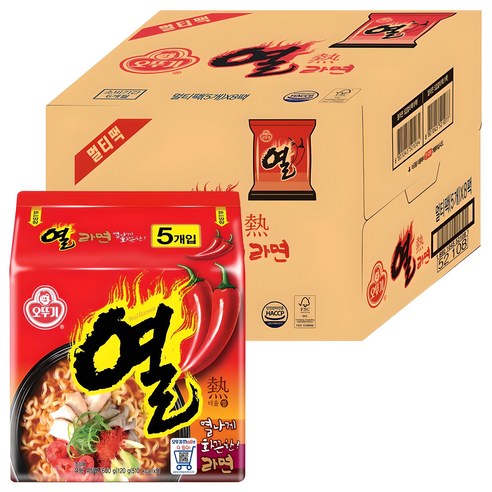 韓国即席ラーメン 「熱ラーメン」 120g×40個 4,293円