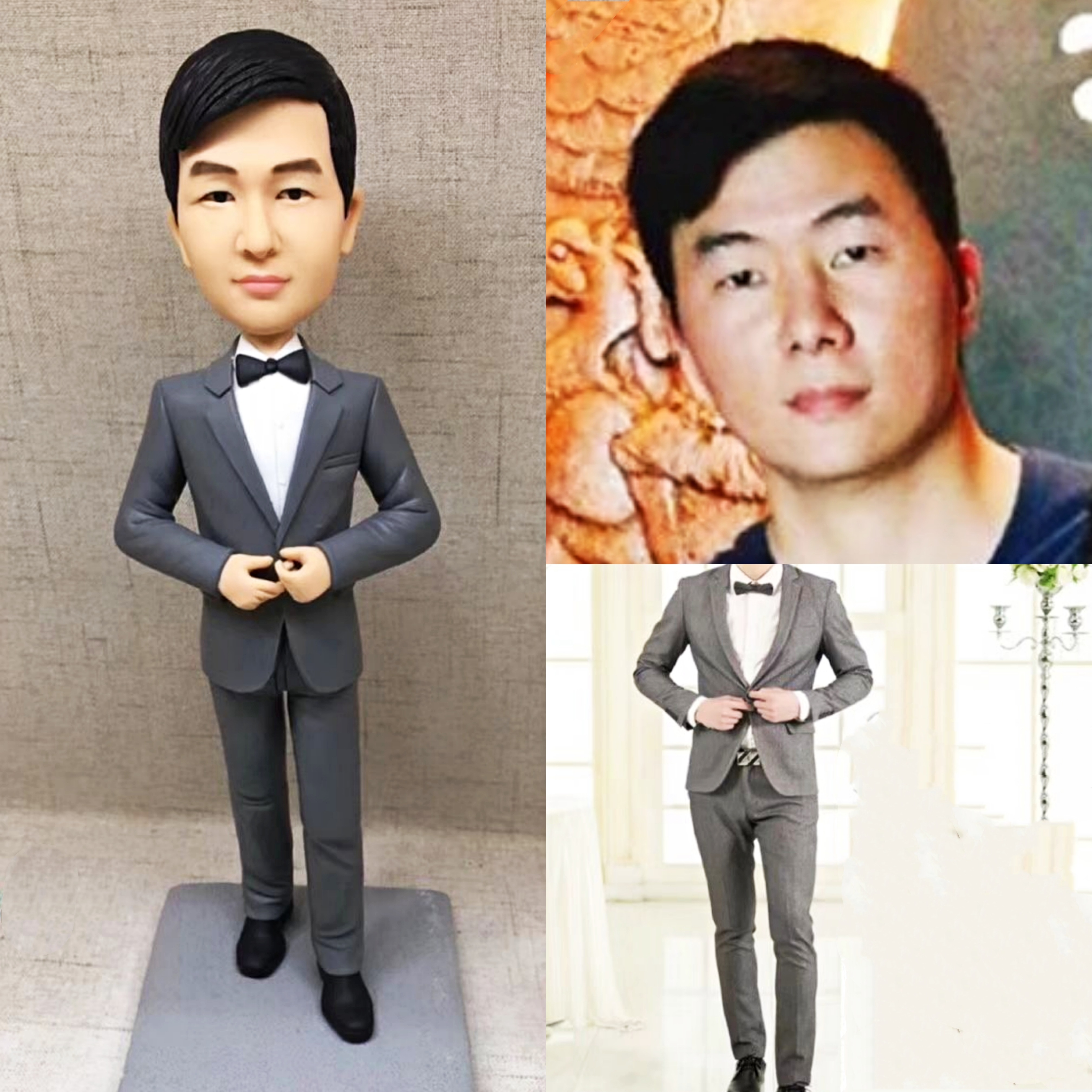 【オーダーメイド】3D肖像画 似顔絵 写真 人形 フィギュア 友達 同僚 先輩 上司 誕生日 退職 送別 定年 プレゼント