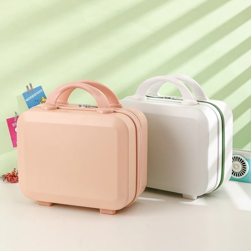 メガ割 スーツケースキャリーバッグスーツケース14インチかわいいコスメティックケースメススーツケースミニ収納バッグ旅行バッグ