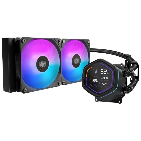 MLX-D24M-A18PA-RD ブラック MasterLiquid Core Nex Digital 240 水冷CPUクーラー メーカー直送