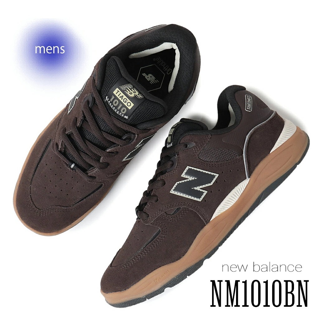 海外限定 NEW BALANCE ニューバランス ヌメリック 1010 スニーカー NUMERIC NM1010BN BROWN/BLACK ( 日本未発売 SKATE スケート 茶色 ブラウン 黒