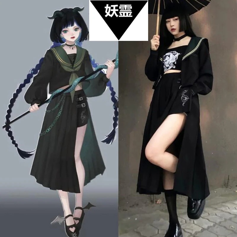 Qoo10] スケバン JK制服 セット JKユニフォ : レディース服