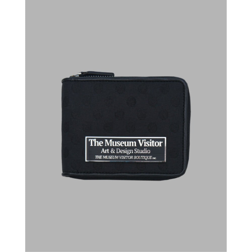 THE MUSEUM VISITOR DOT EMBROIDERY WALLET BLACK 15586