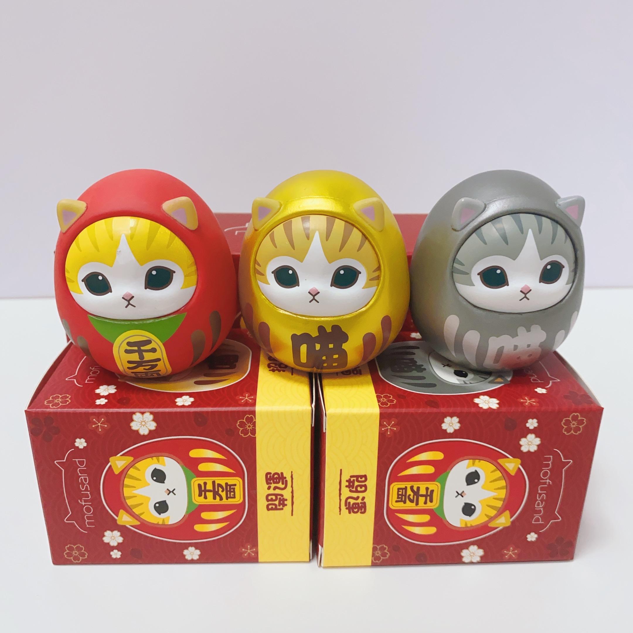 猫フサンディ モフサンド達磨が祝福を祈り富をもたらしますデスクトップ タンブラー ボックスエッグ ブラインド ボックスおもちゃの装飾品