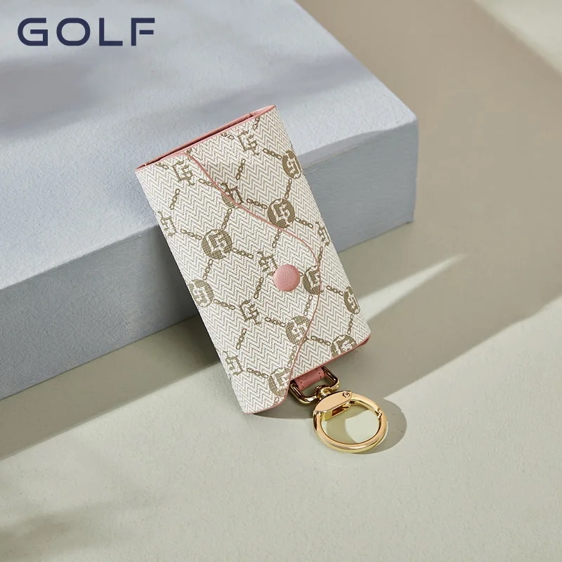 多機能ゴルフキーバッグ,コンパクトなミニキーホルダー,大容量カードバッグ,2 in 1