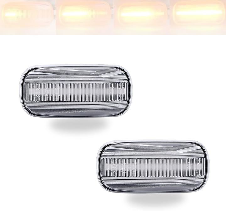 ホンダ対応 LED シーケンシャル ブラック サイドマーカー N-BOX N-VAN N-WGN N-ONE フリード フィット ゼスト シビック インサイト(クリアレンズ)