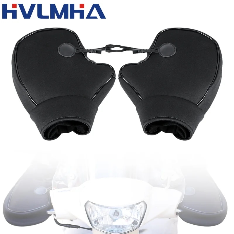 厚いオートバイと暖かいハンドルバーのマフ,防水,スクーター用,保護アクセサリー,サーマルグリップカバー,冬 10,949円