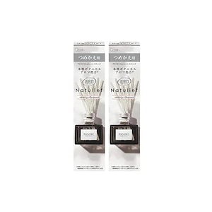 【即納】[ 消臭力 ナチュリーフ ]【まとめ買い】 部屋用 リードディフューザー ホワイトリリー&ベルガモット つめかえ 80ml2個 玄関 リビング 寝室 ルームフレグランス 消臭 芳香剤