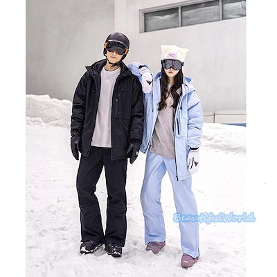 スキー・スノボーウェア(上下) レディース 冬用 防風 スノーボードウェア 上下セット スキースーツ