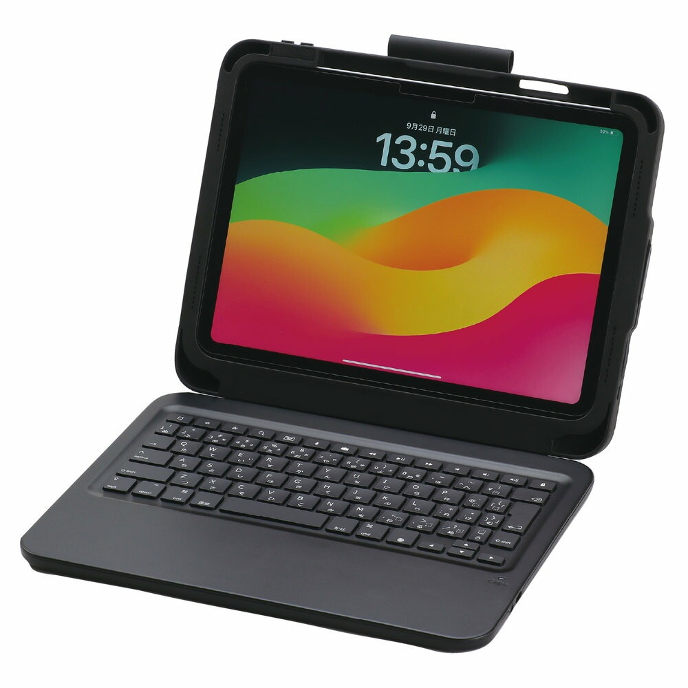 AT iPad（A16/第10世代）用キーボード付きケース 92102