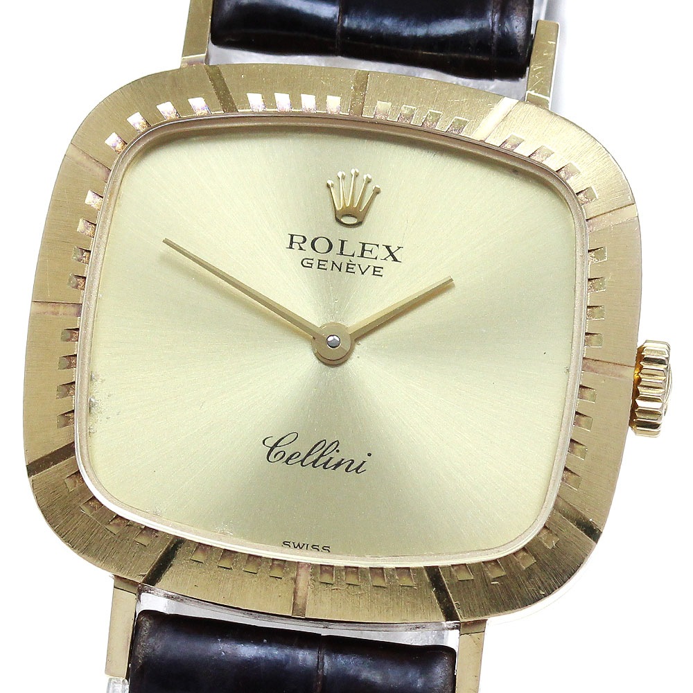 ベルト訳あり ロレックス ROLEX 4082 チェリーニ K18YG cal.1601 手巻き レディース 保証書付き_827795【中古】