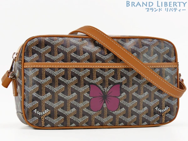 激レア新古品ゴヤールカップヴェールPMバッグマーカージュ斜め掛けショルダーバッグポシェット蝶ブラックブラウン