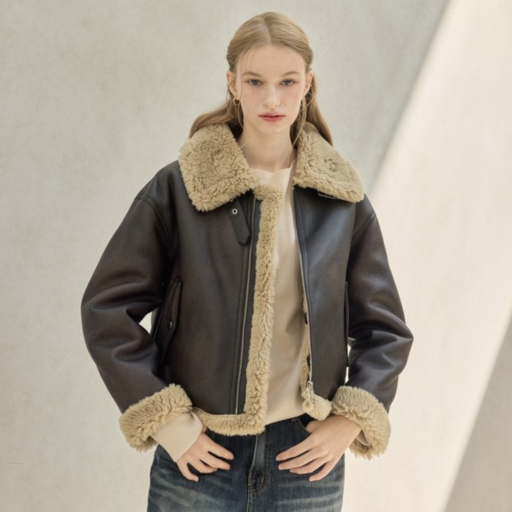 (リアーナニューヨーク) ブラウンエコファーベーシックマスタング