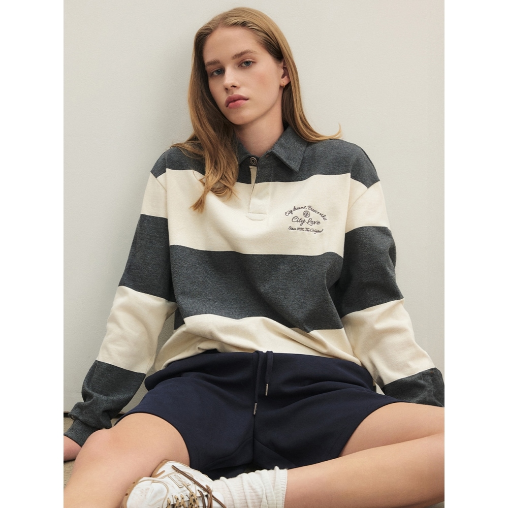 シティブリーズプレピーラグビー T シャツグレー