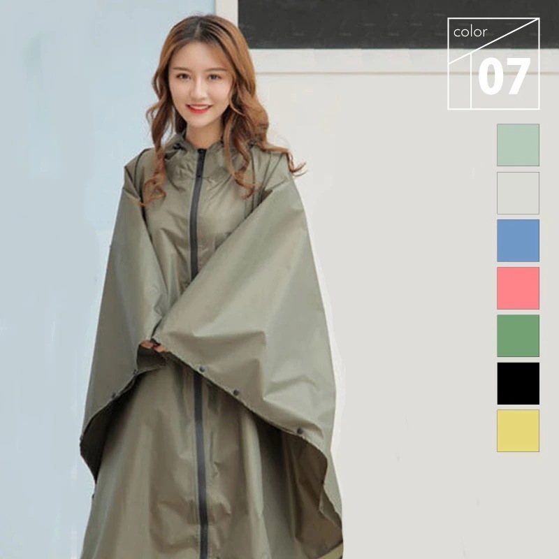 雨の日もオシャレを 国内発送 レインコート ポンチョ レディース メンズ 春 夏 秋 冬 7色 レインコート