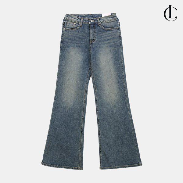 女性デニムパンツ ブーツカット デイリー スリム ハイウエスト スパン ジーンズ LIN079