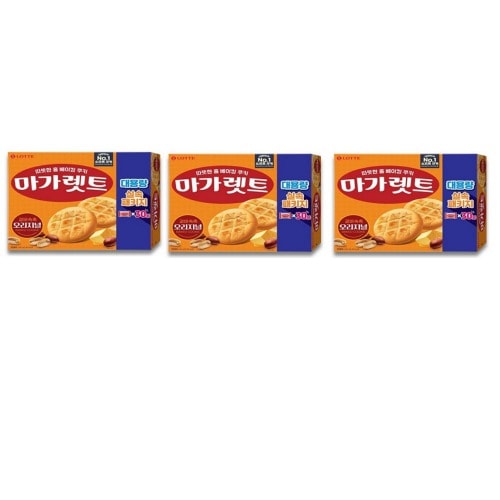 ロッテマーガレットオリジナル660g3本90袋おいしいスナック韓国食品