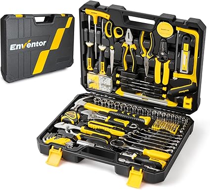 Enventor 工具セット ホームツールセット 家庭修理 工具箱 道具セット 日常