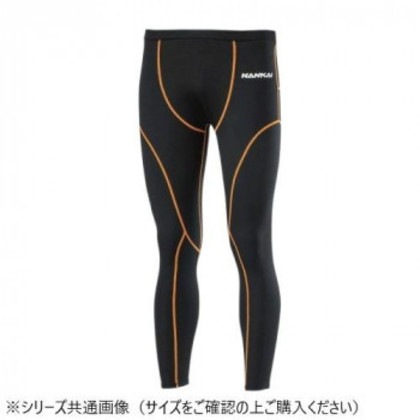NANKAI テクノライダーHOTBRUSHED BACK ストレッチパンツ SDW-6107 M ブラック/オレンジ