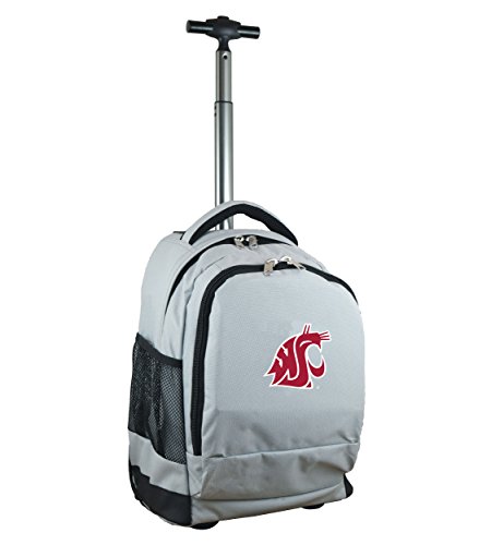 Denco NCAA Washington State Cougars Wheeled Backpack, 19-inches, Grey 並行輸入品