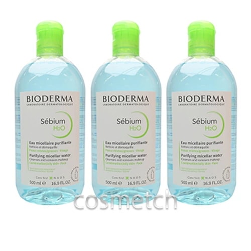 セビウム H2O D （エイチツーオー D） 500ml お得な3本セット （クレンジング・メイク落とし）