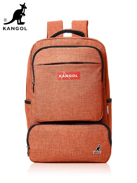 国内発送 KANGOL (カンゴール) KGSA-BG00041 BOX LOGO BACK PACK (バックパック / リュック) Orange (オレンジ) バッグ 5,067円