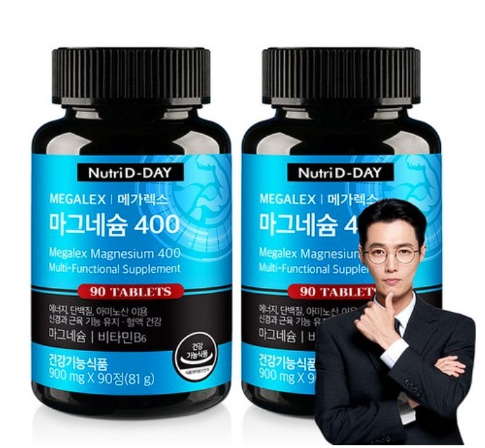 NutriDday Megarex Magnesium 400, 90 Tablets, 2 Count